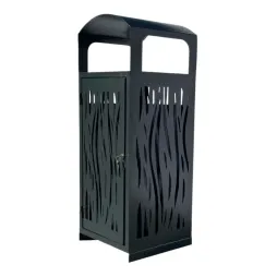 Poubelle de ville en acier