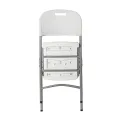 chaise pliante polypro blanche
