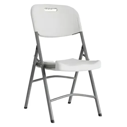 Produit - chaise pliante polypro blanche