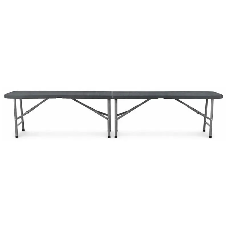 banc pliant polypro gris