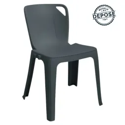 Chaise monobloc empilable