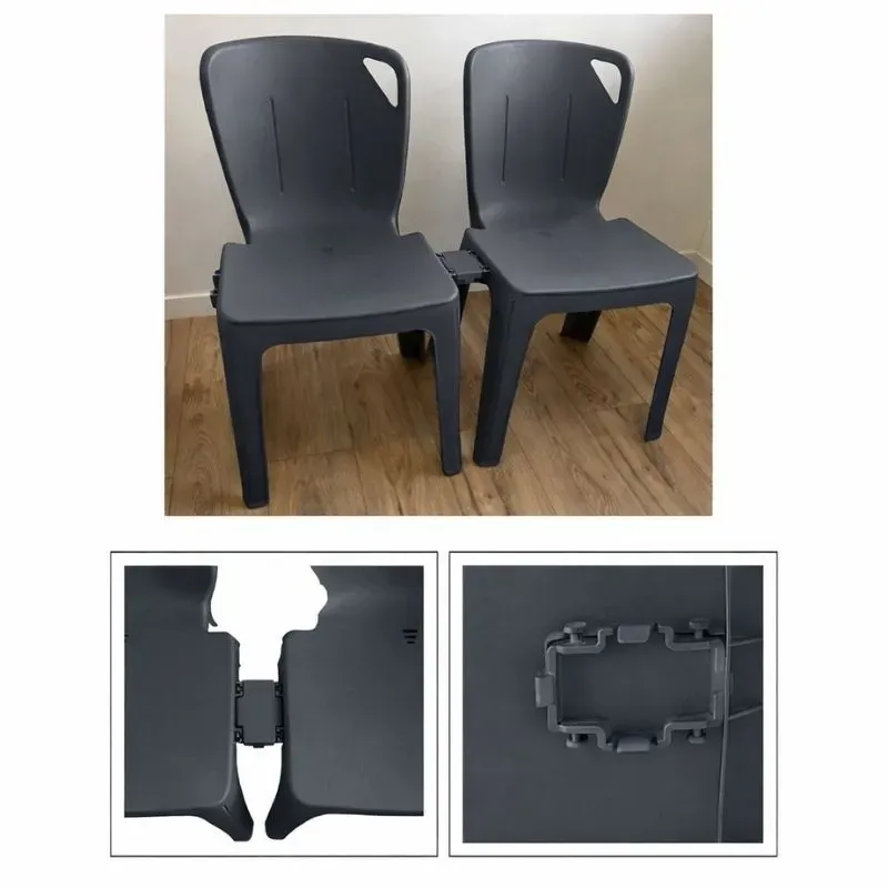 chaise monobloc empilable grise