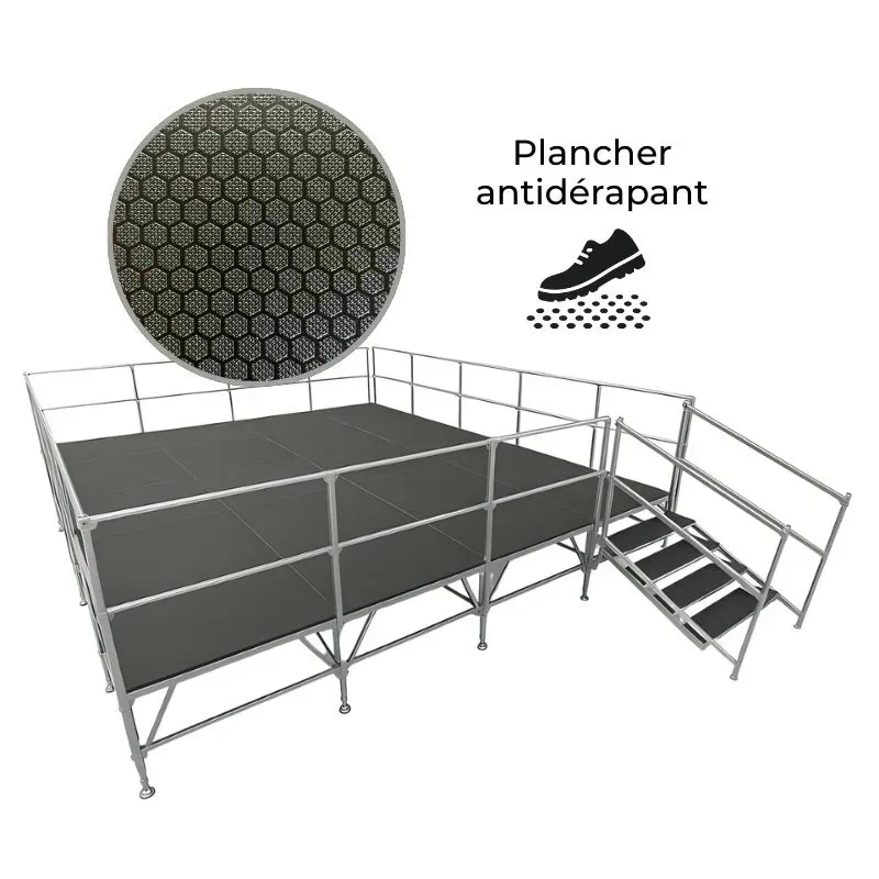 podium démontable anti dérapant