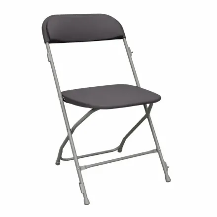 Produit - chaise pliante polypropylène gris anthracite