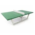 table ping en béton rondo plateau vert