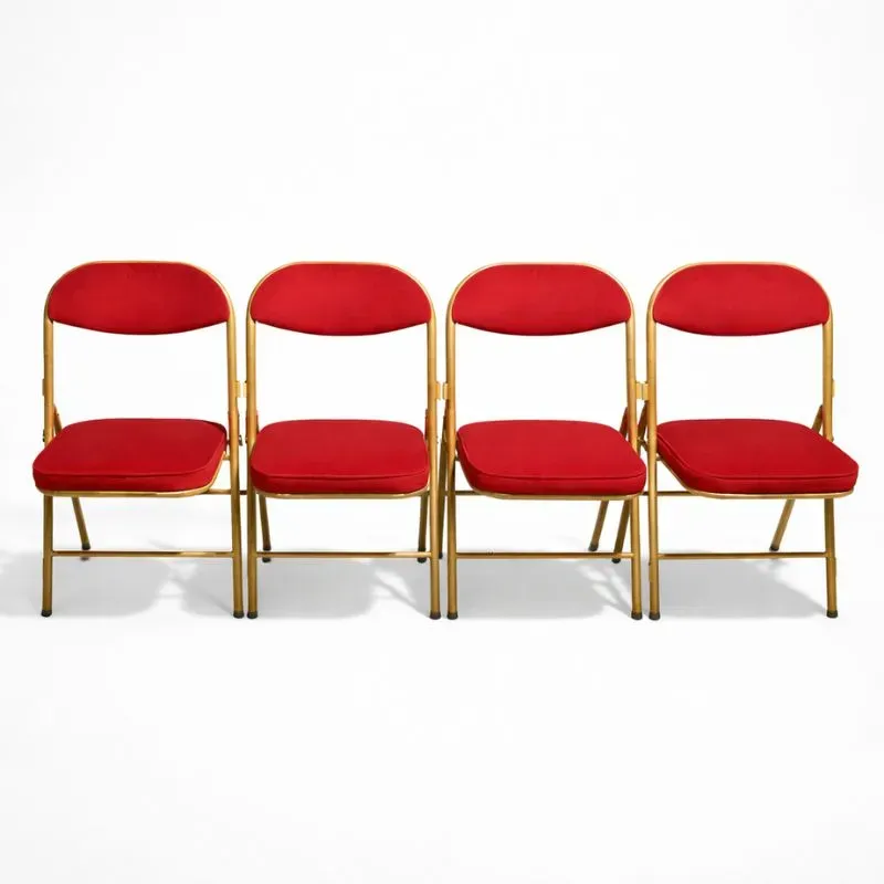 chaise pliante en velours accrochable