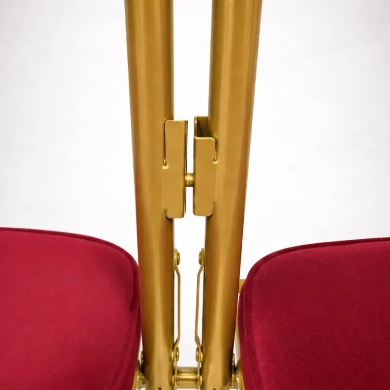 chaise pliante velours zoom accroche