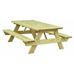 Table pique-nique en bois - Épaisseur 45 mm