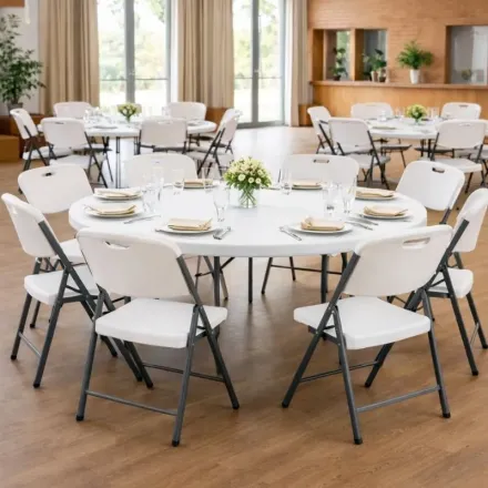 Produit - table ronde pliante