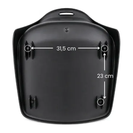 Produit - dimensions entraxes fixation coque de chaise