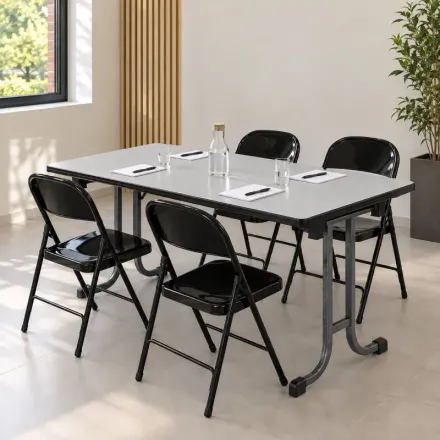 Produit - Table pliante mélaminé 120 cm - Direct Équipements