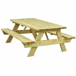 Table pique-nique en bois - Épaisseur 45 mm