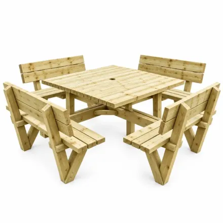Produit - table bois carré Square