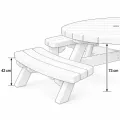 hauteur table ronde pique nique hauteur table ronde pique nique