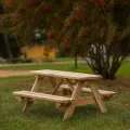 table pique nique en bois pour enfants