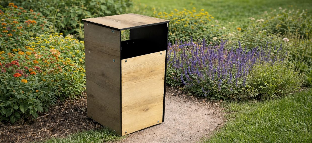 poubelle de ville hpl