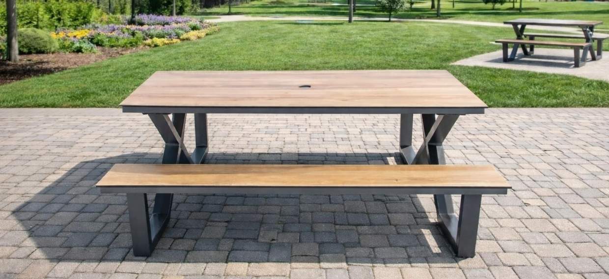 table pique nique pour collectivités en HPL