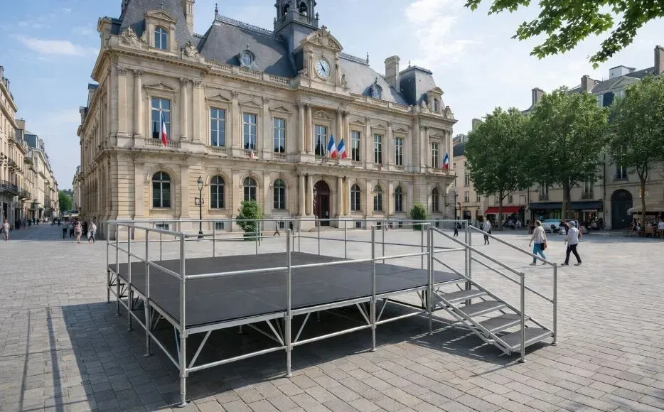 Scènes et podiums modulables pour vos événements