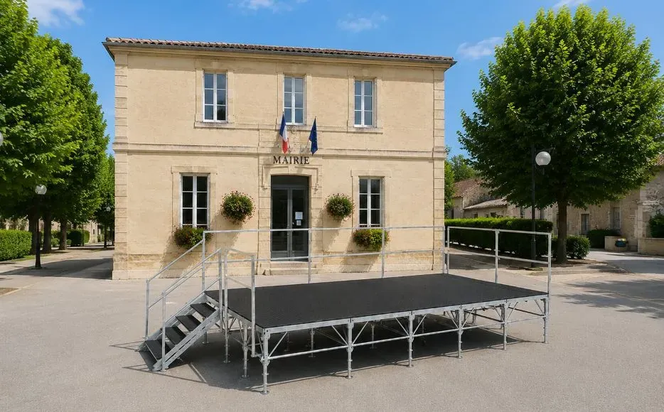 Scènes et podiums modulables pour vos événements